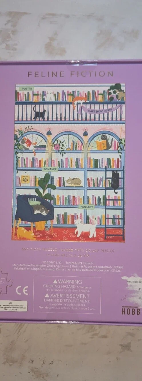 NEW 500 Piece Hobbry Puzzle - Feline Fiction